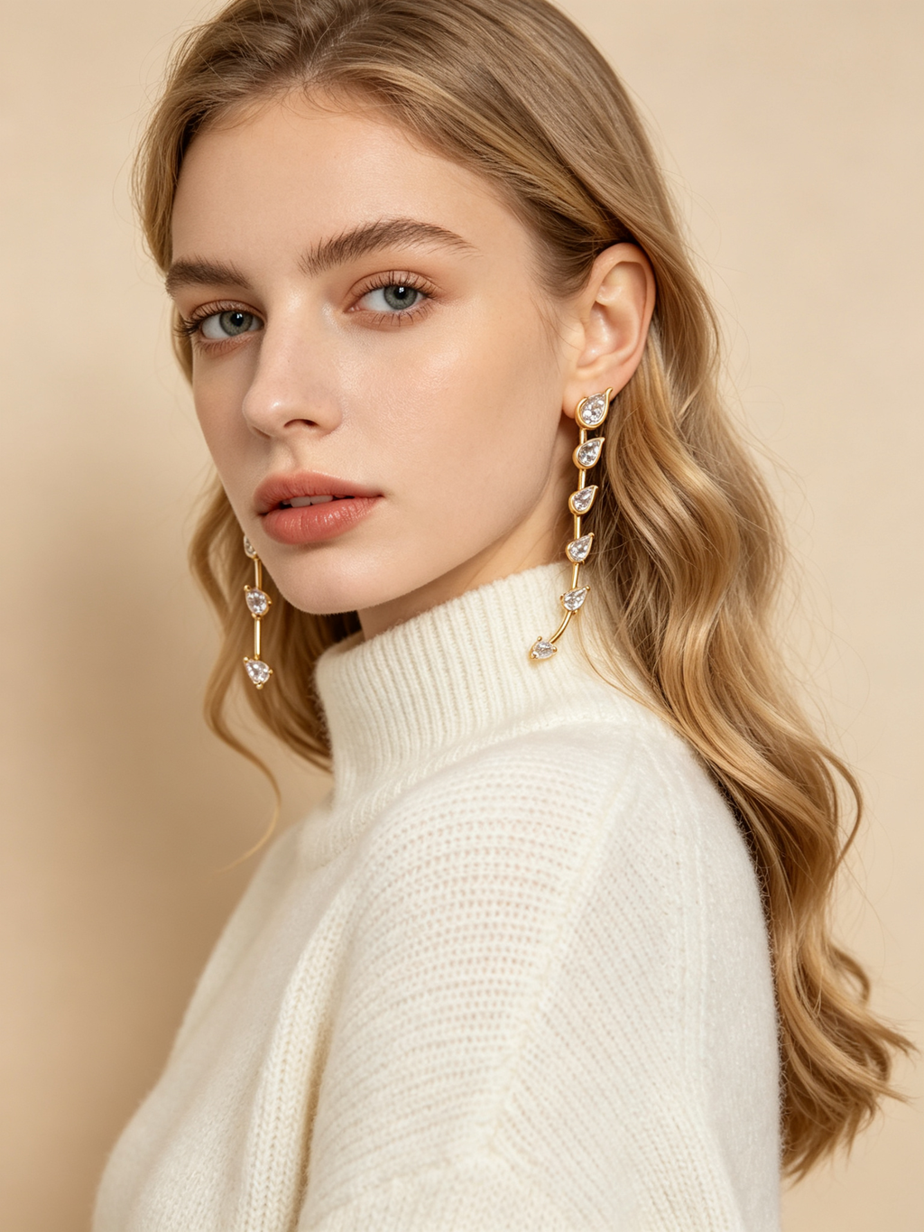 LE-7945GP Wholesale Earring | OEM ODM Custom Fashion Jewelry Manufacturer