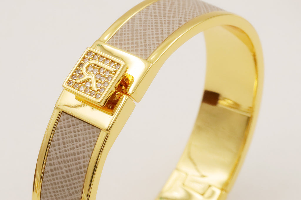 Wholesale Leather Gold Plated Bangle Bracelet - OEM ODM Fashion Jewelry Factory Direct