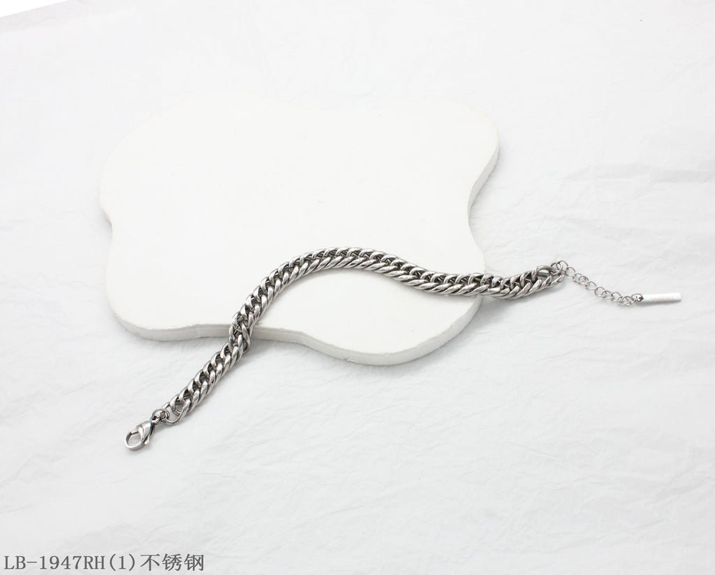 Flat Woven Double-Row Adjustable Stainless Steel Minimalist Unisex Bracelet | Factory Direct Wholesale