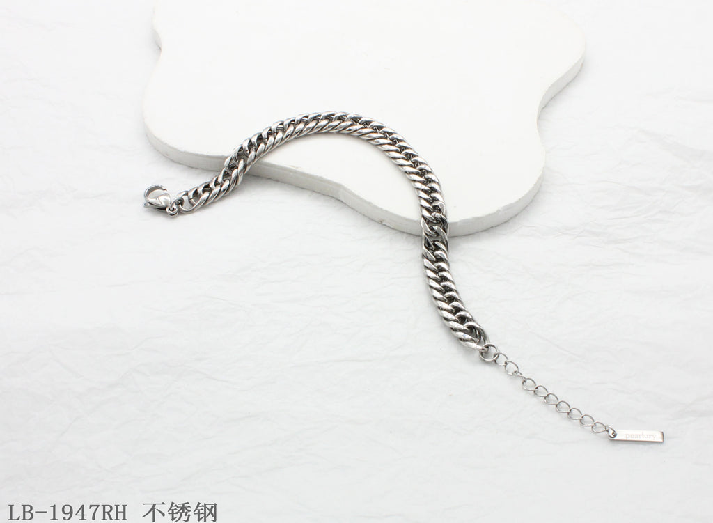 Flat Woven Double-Row Adjustable Stainless Steel Minimalist Unisex Bracelet | Factory Direct Wholesale