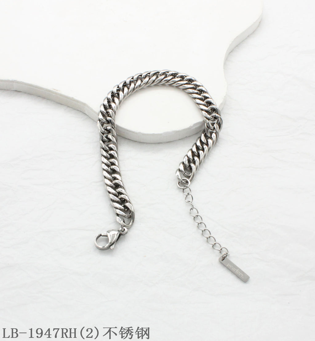 Flat Woven Double-Row Adjustable Stainless Steel Minimalist Unisex Bracelet | Factory Direct Wholesale