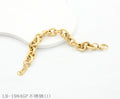 Two-Tone Texture Chunky Oval Link Gold Plated Stainless Steel Adjustable Statement Bracelet | Factory Direct Wholesale