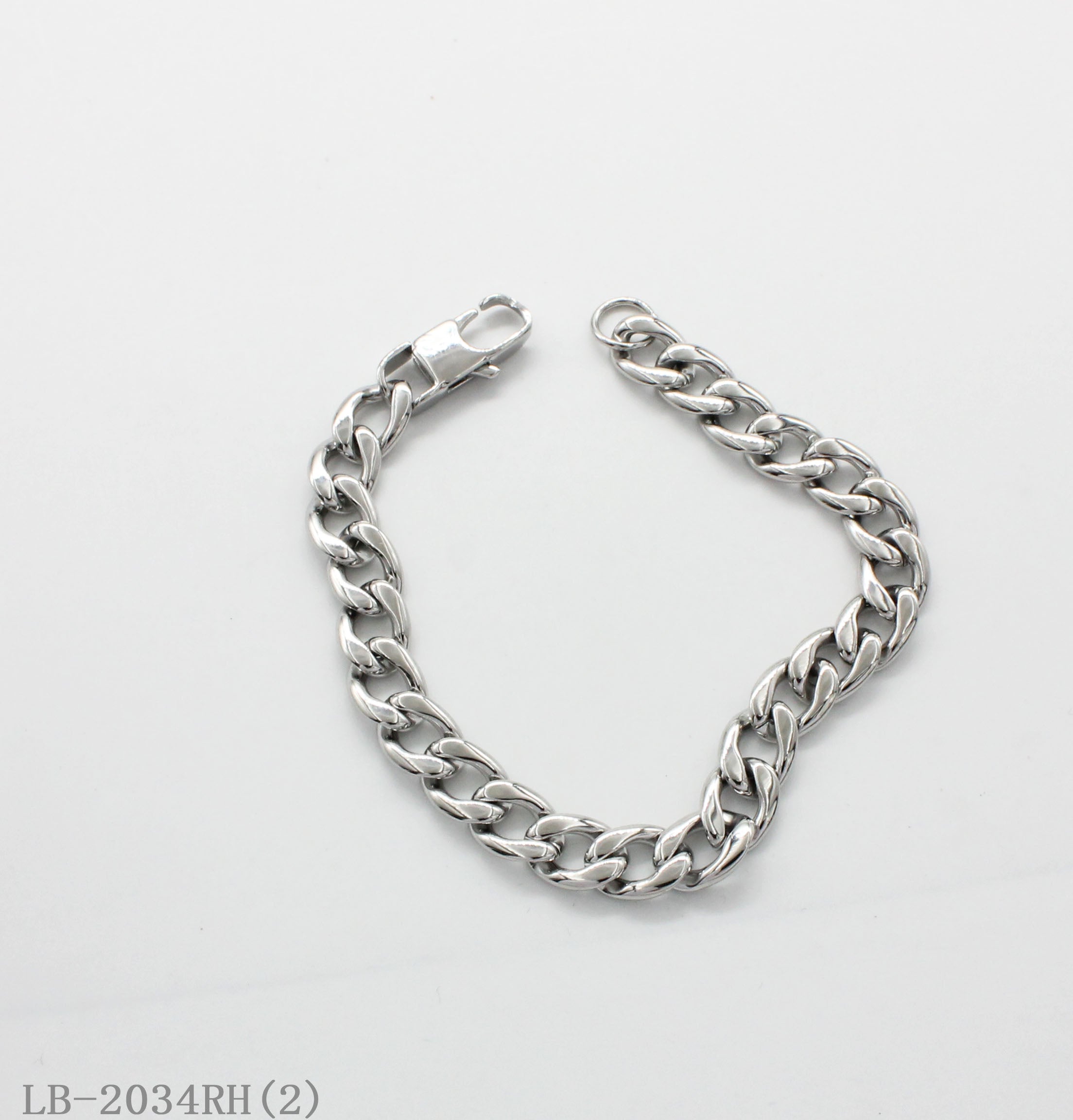 Chunky Polished Cuban Link Stainless Steel Street-Style Statement Bracelet | Factory Direct Wholesale