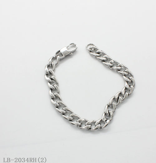 Chunky Polished Cuban Link Stainless Steel Street-Style Statement Bracelet | Factory Direct Wholesale