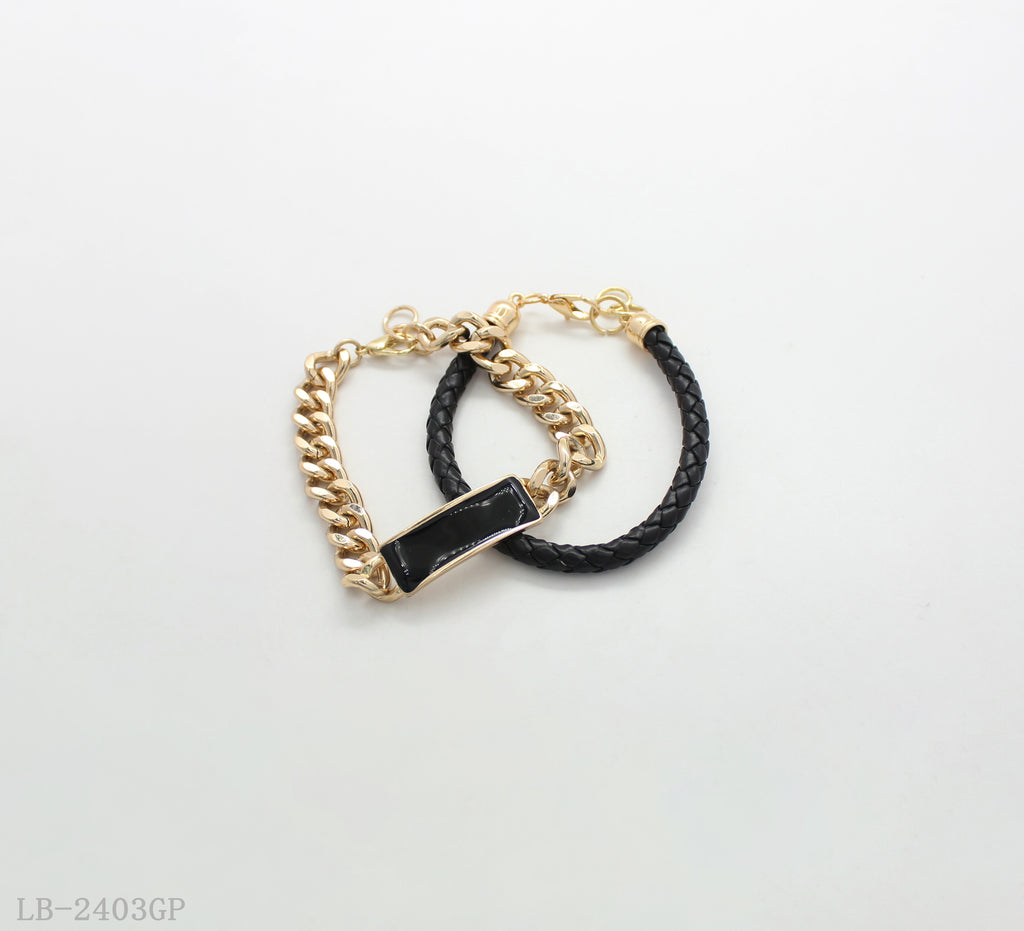 Iron Zinc Alloy PU Epoxy Open Cuff Bangle Bracelet for Women | Two-Tone Gold Plated OEM ODM Wholesale Fashion Jewelry
