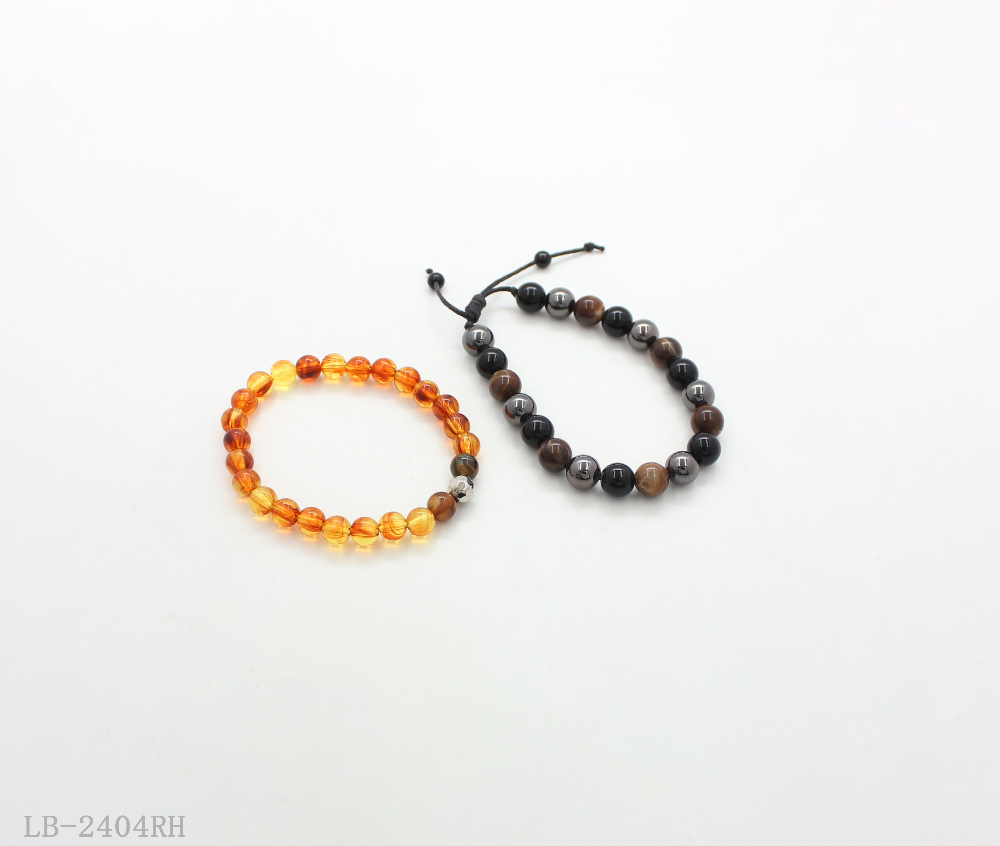 Wax Cord Braided Bracelet with CCB & Acrylic Beads for Women | Imitation Rhodium Plated OEM ODM Wholesale Fashion Jewelry