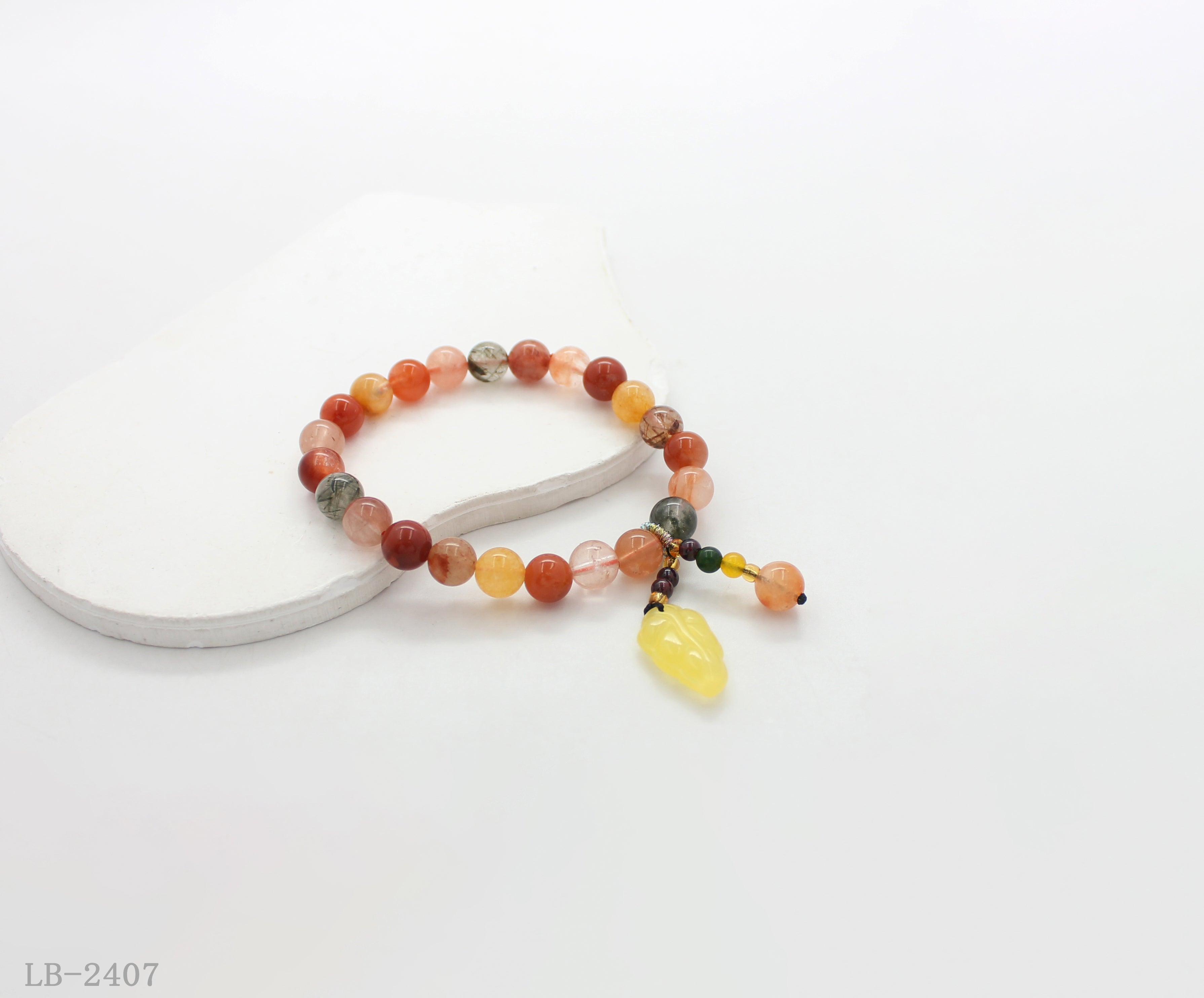 Crystal Beaded Bracelet with Charm Pendant for Women | OEM ODM Wholesale Fashion Jewelry