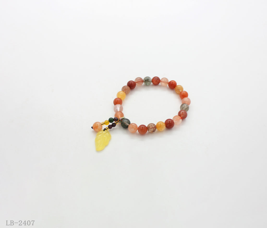 Crystal Beaded Bracelet with Charm Pendant for Women | OEM ODM Wholesale Fashion Jewelry