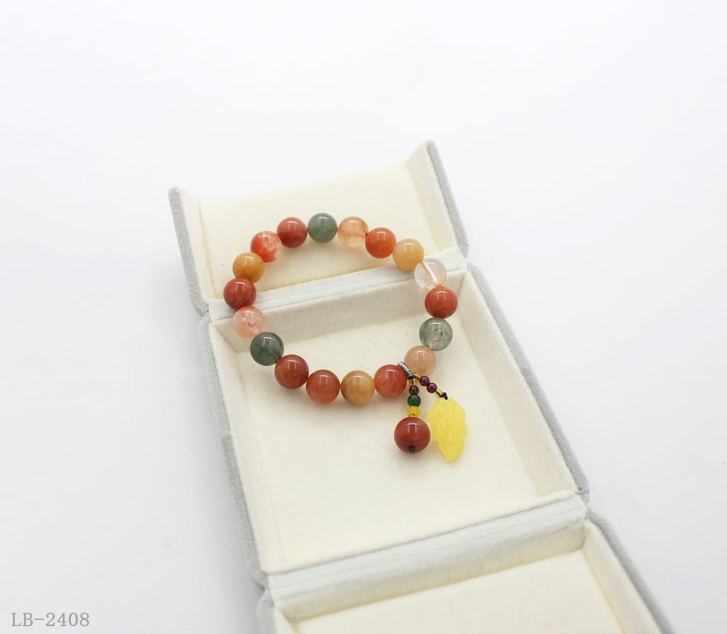 Crystal Beaded Bracelet with Charm for Women | OEM ODM Wholesale Fashion Jewelry