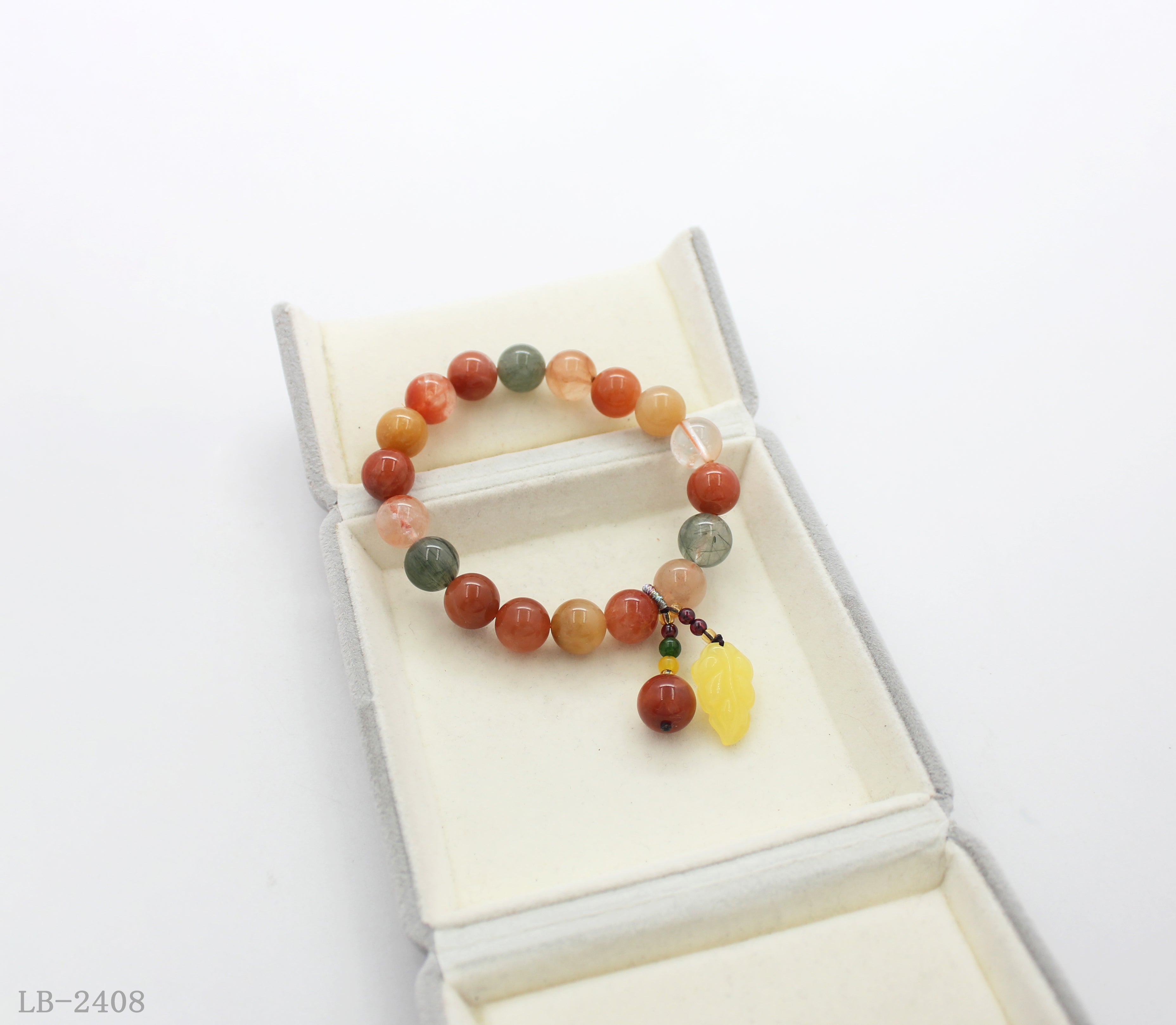 Crystal Beaded Bracelet with Charm for Women | OEM ODM Wholesale Fashion Jewelry