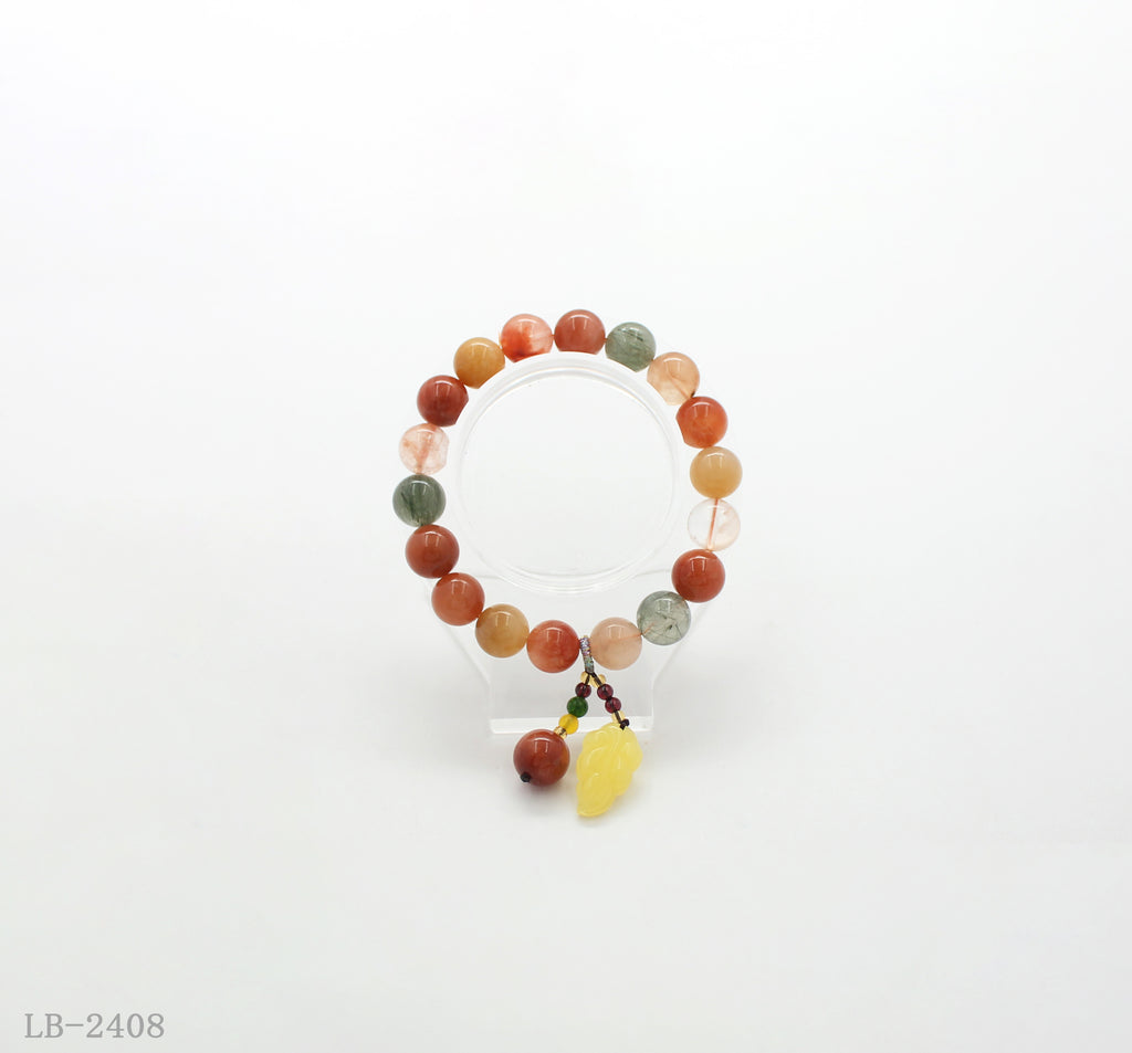 Crystal Beaded Bracelet with Charm for Women | OEM ODM Wholesale Fashion Jewelry