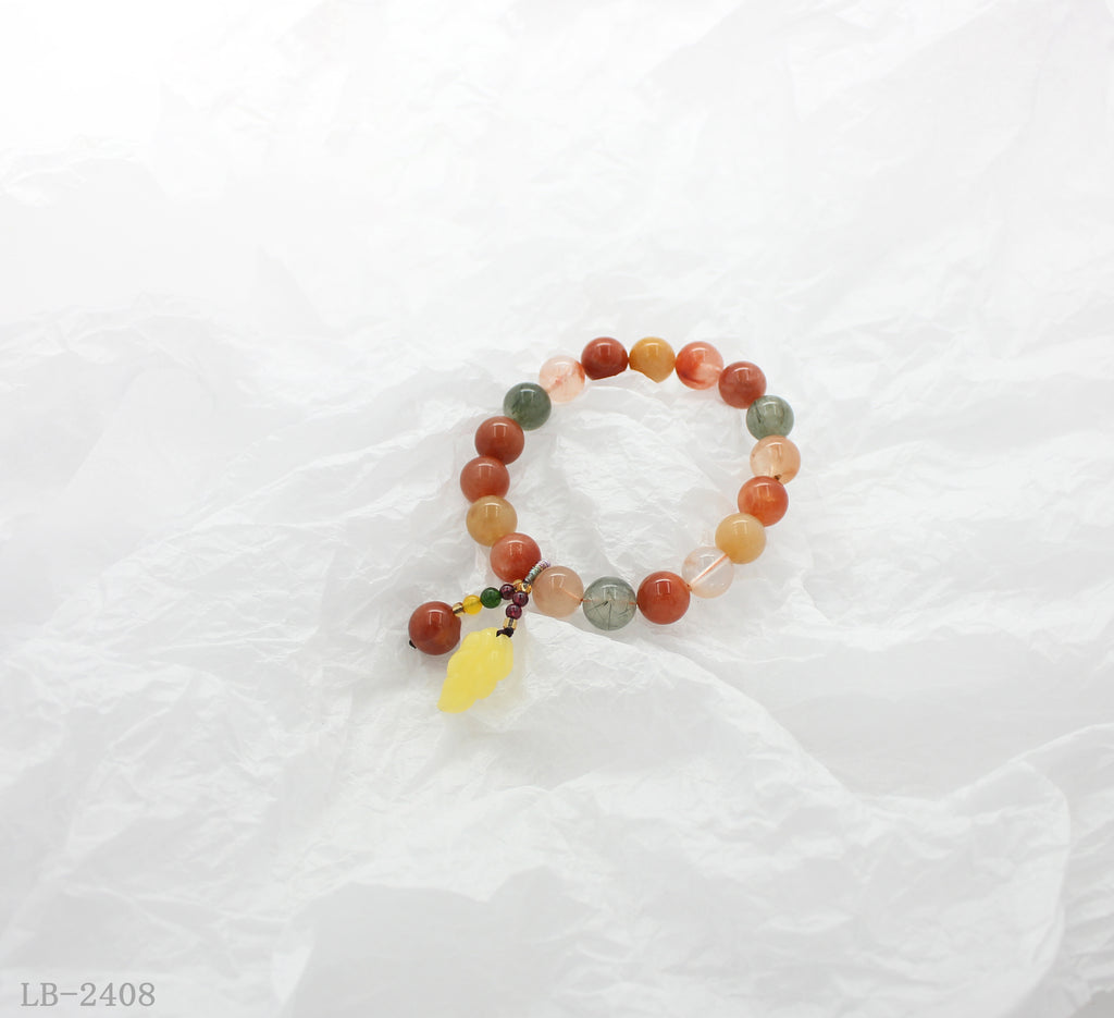 Crystal Beaded Bracelet with Charm for Women | OEM ODM Wholesale Fashion Jewelry
