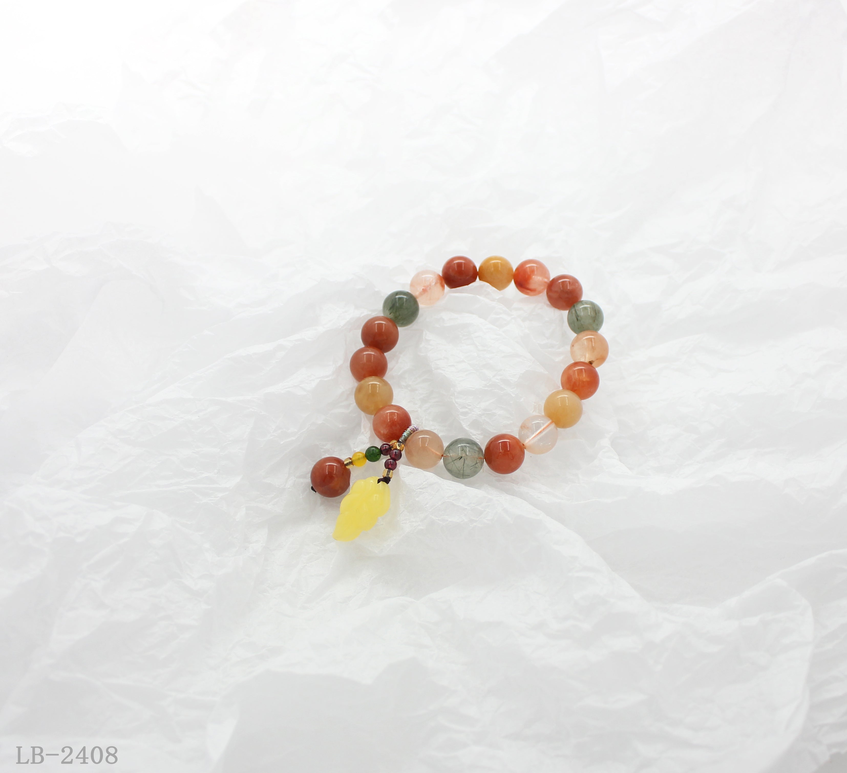 Crystal Beaded Bracelet with Charm for Women | OEM ODM Wholesale Fashion Jewelry
