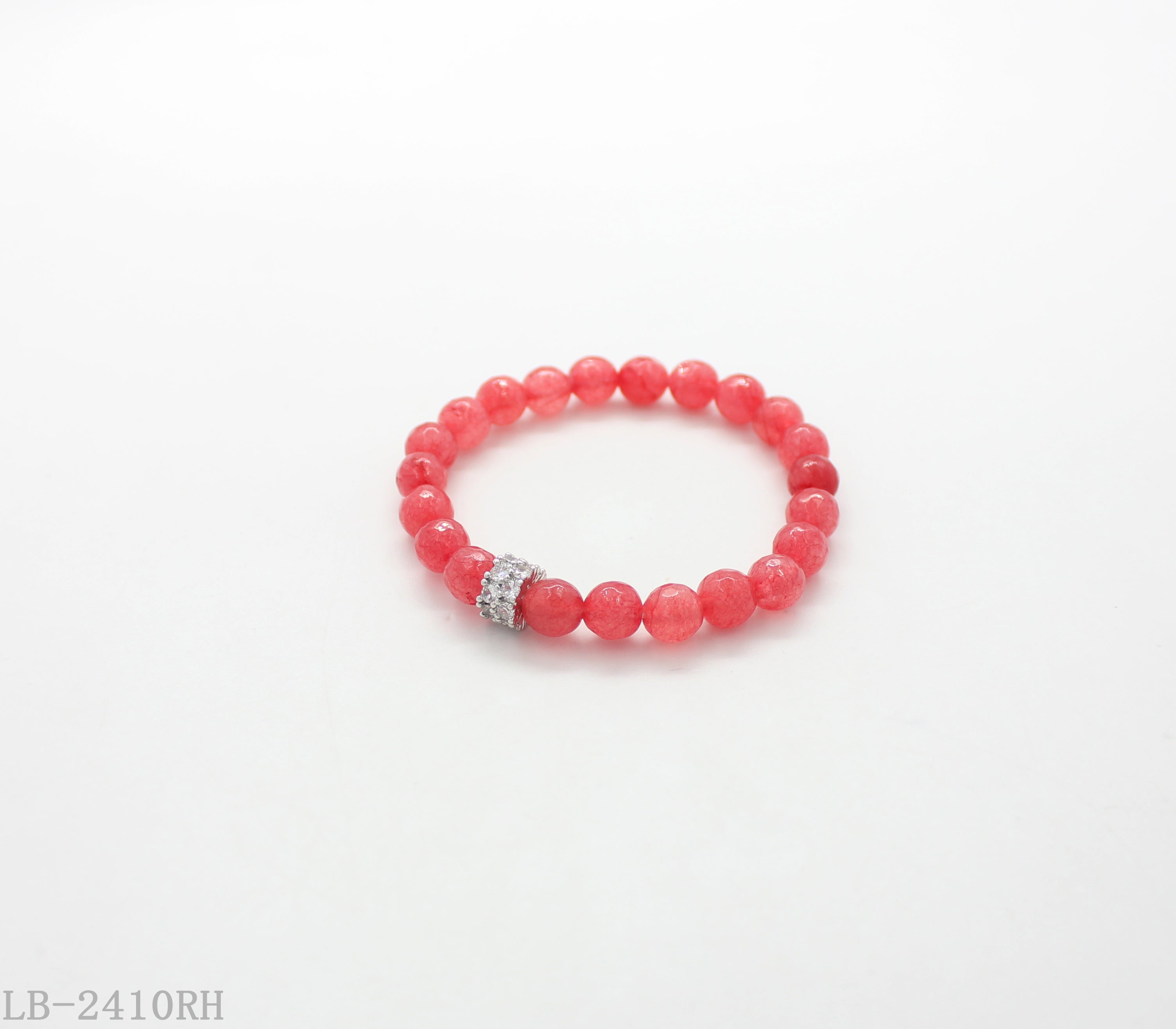 Natural Stone Beaded Bracelet with Copper Findings for Women | Imitation Rhodium Plated OEM ODM Wholesale Fashion Jewelry