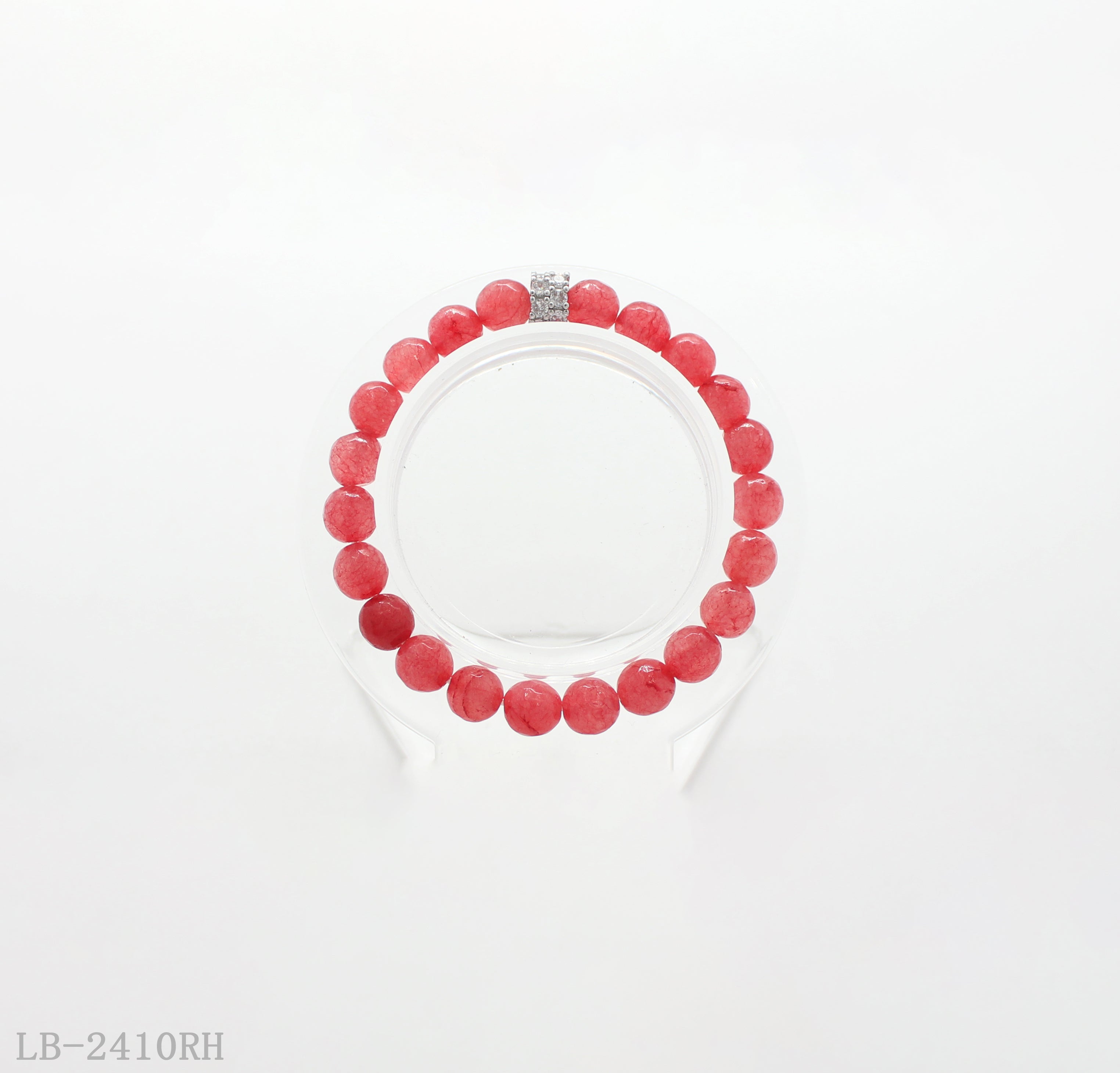 Natural Stone Beaded Bracelet with Copper Findings for Women | Imitation Rhodium Plated OEM ODM Wholesale Fashion Jewelry