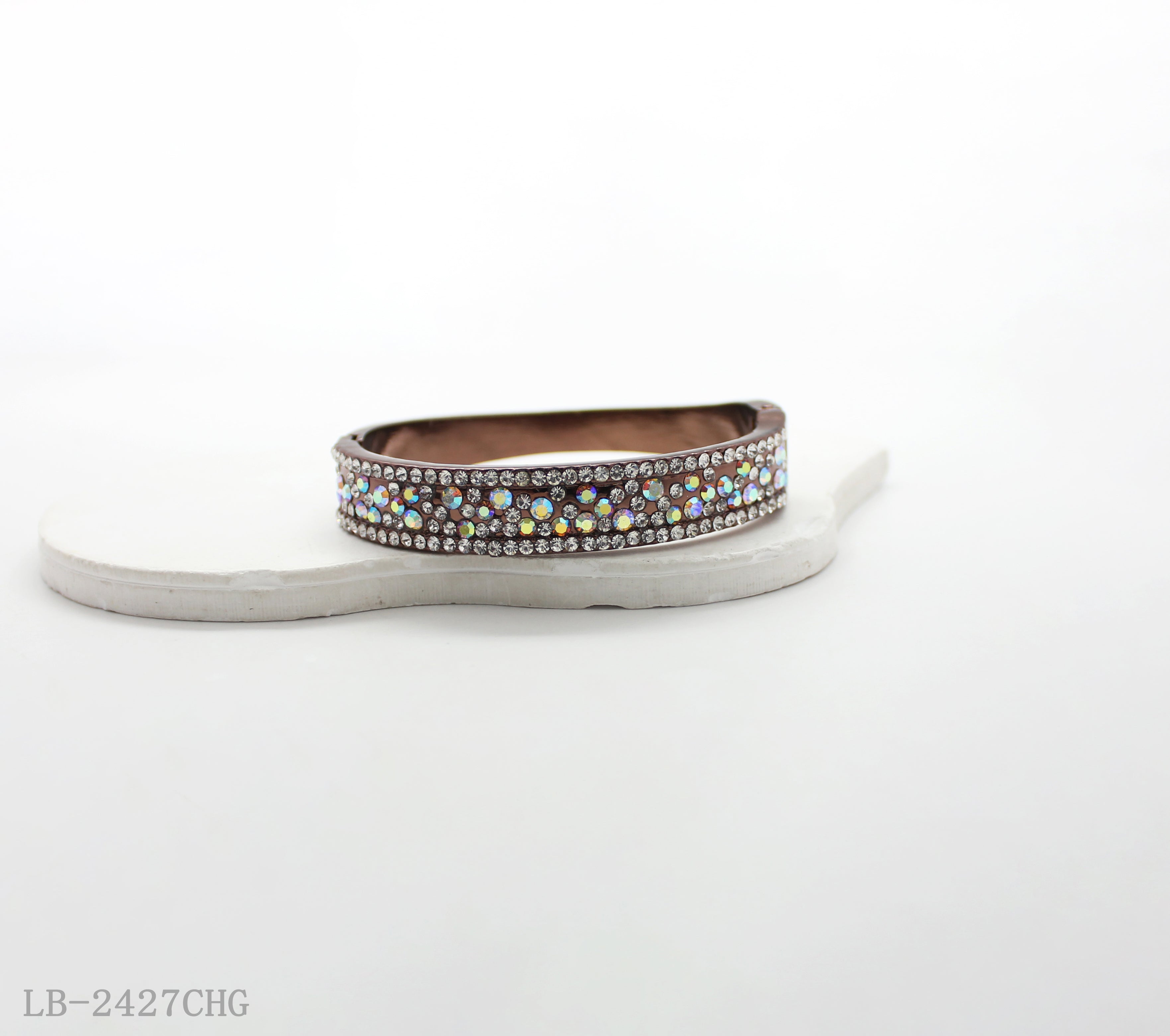 Zinc Alloy Glass Gemstone Bracelet for Women | Imitation Gold Plated OEM ODM Wholesale Fashion Jewelry
