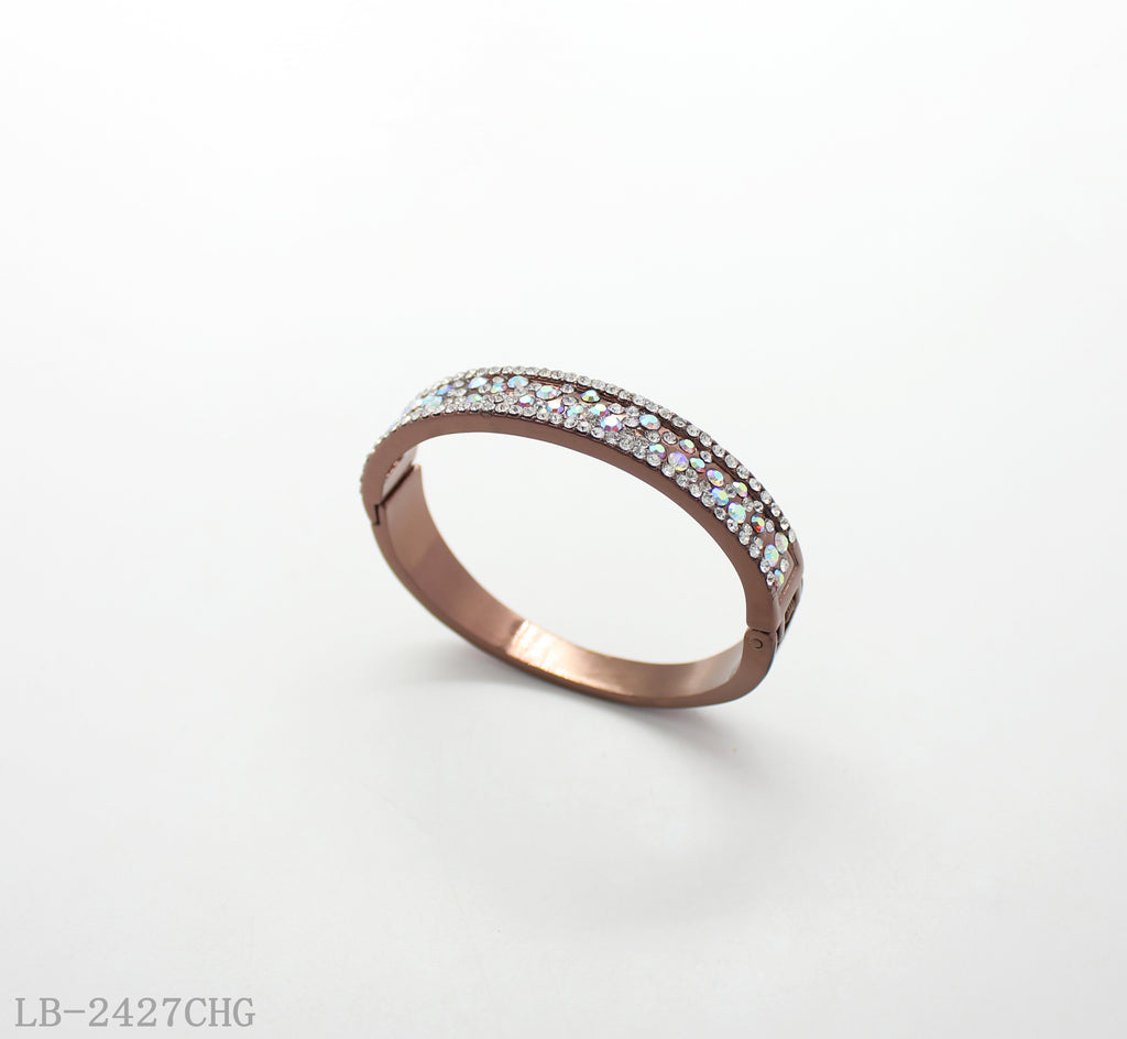 Zinc Alloy Glass Gemstone Bracelet for Women | Imitation Gold Plated OEM ODM Wholesale Fashion Jewelry