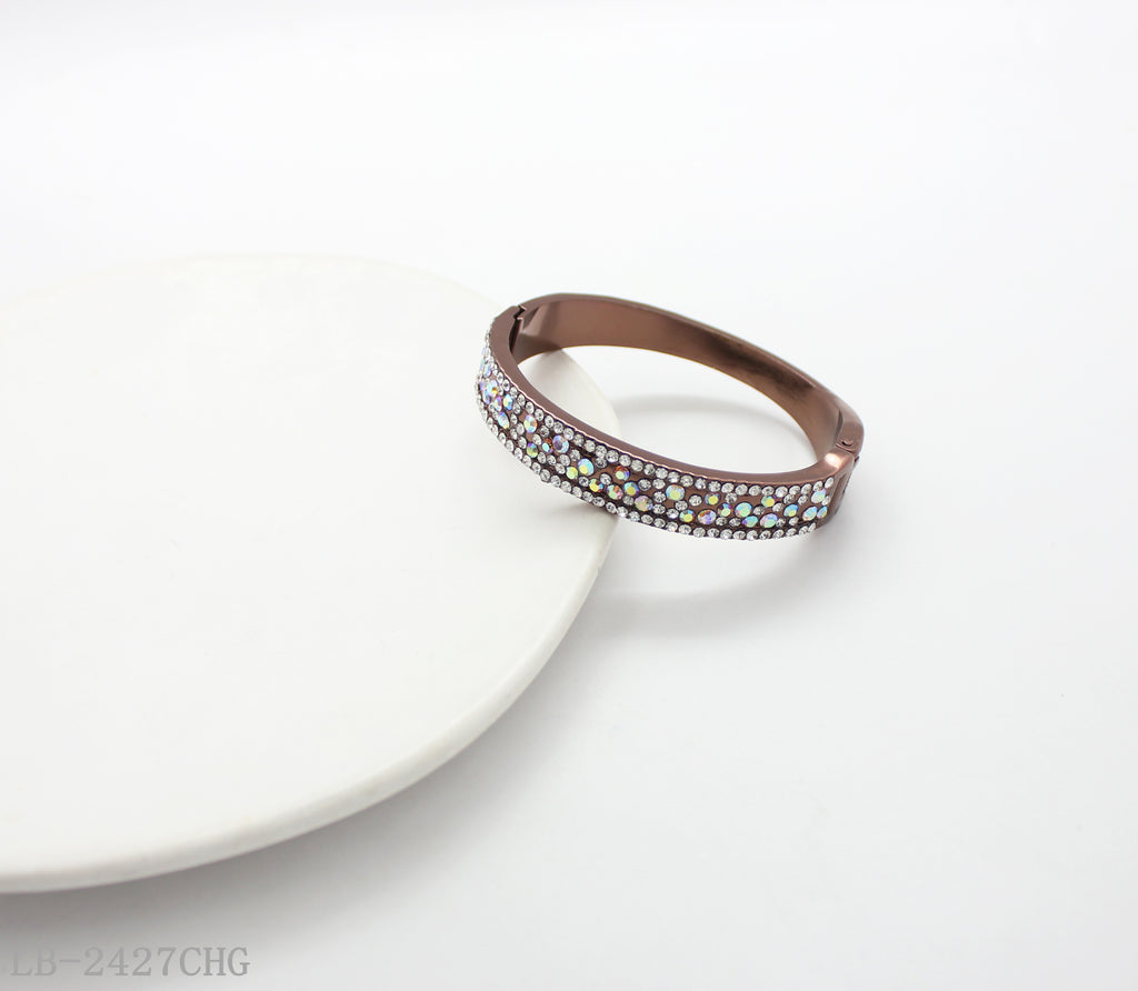 Zinc Alloy Glass Gemstone Bracelet for Women | Imitation Gold Plated OEM ODM Wholesale Fashion Jewelry