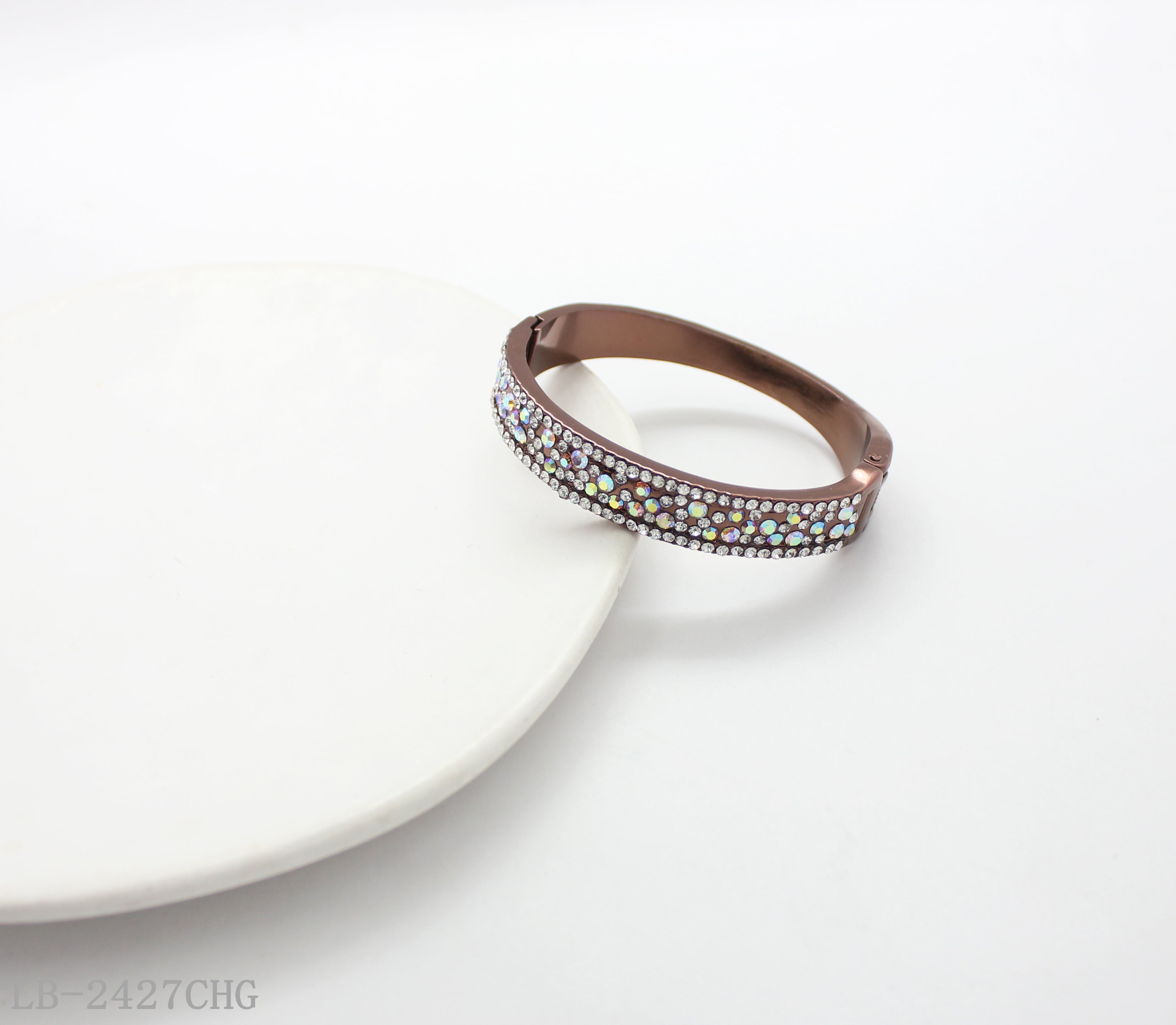 Zinc Alloy Glass Gemstone Bracelet for Women | Imitation Gold Plated OEM ODM Wholesale Fashion Jewelry