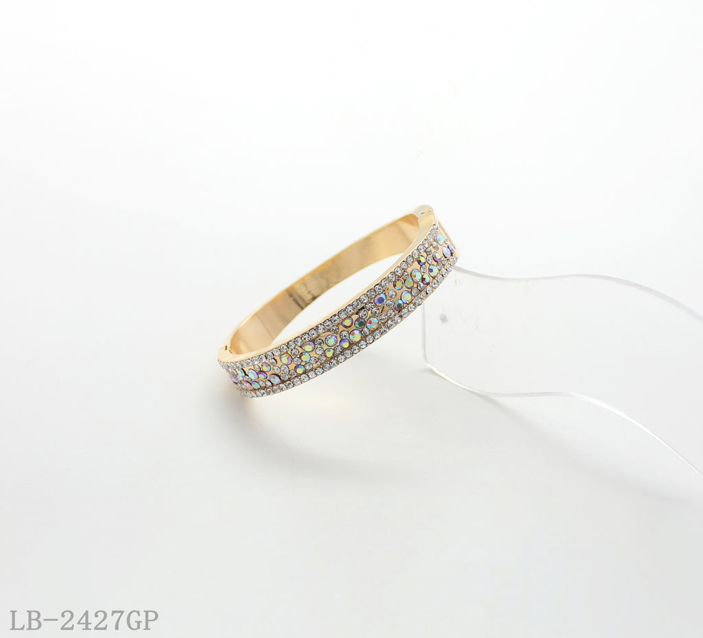 Zinc Alloy Glass Gemstone Bracelet for Women | Imitation Chocolate Gold Plated OEM ODM Wholesale Fashion Jewelry