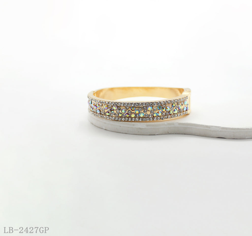 Zinc Alloy Glass Gemstone Bracelet for Women | Imitation Chocolate Gold Plated OEM ODM Wholesale Fashion Jewelry