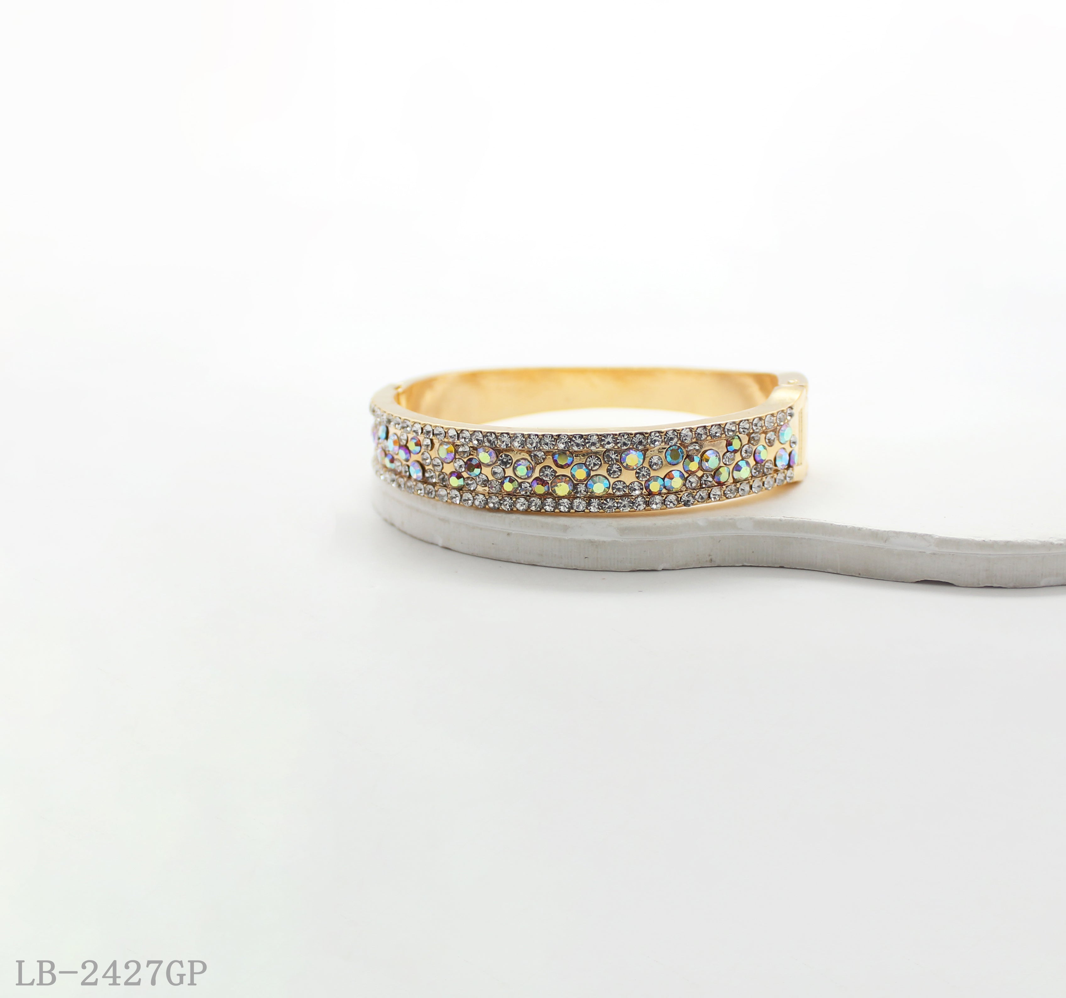 Zinc Alloy Glass Gemstone Bracelet for Women | Imitation Chocolate Gold Plated OEM ODM Wholesale Fashion Jewelry