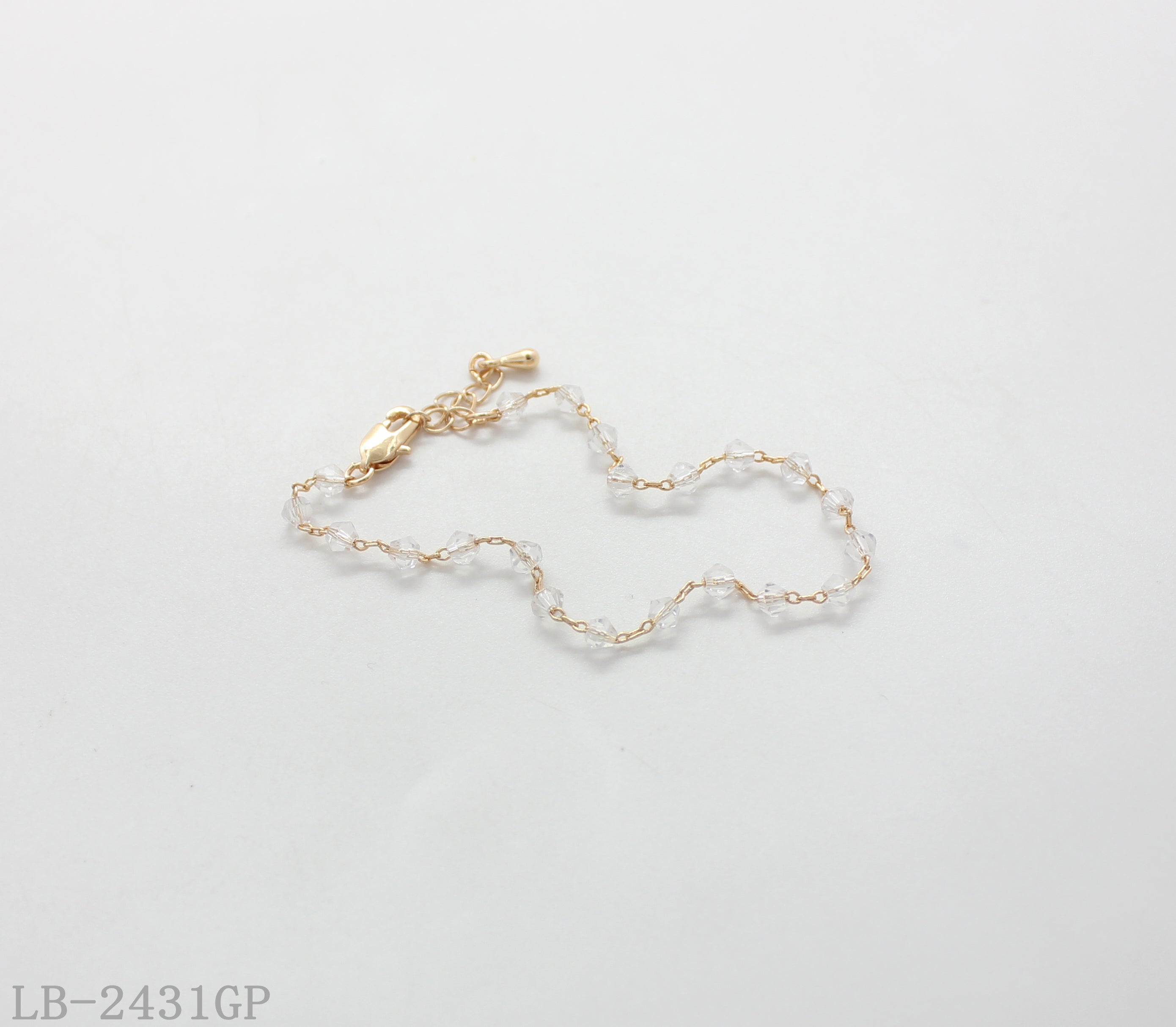 Copper + Glass Bracelet for Women | Imitation Gold Plated OEM ODM Wholesale Fashion Jewelry