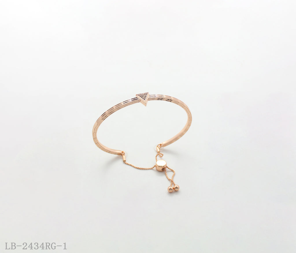Copper + Zircon Bracelet for Women | Imitation Rose Gold Plated OEM ODM Wholesale Fashion Jewelry