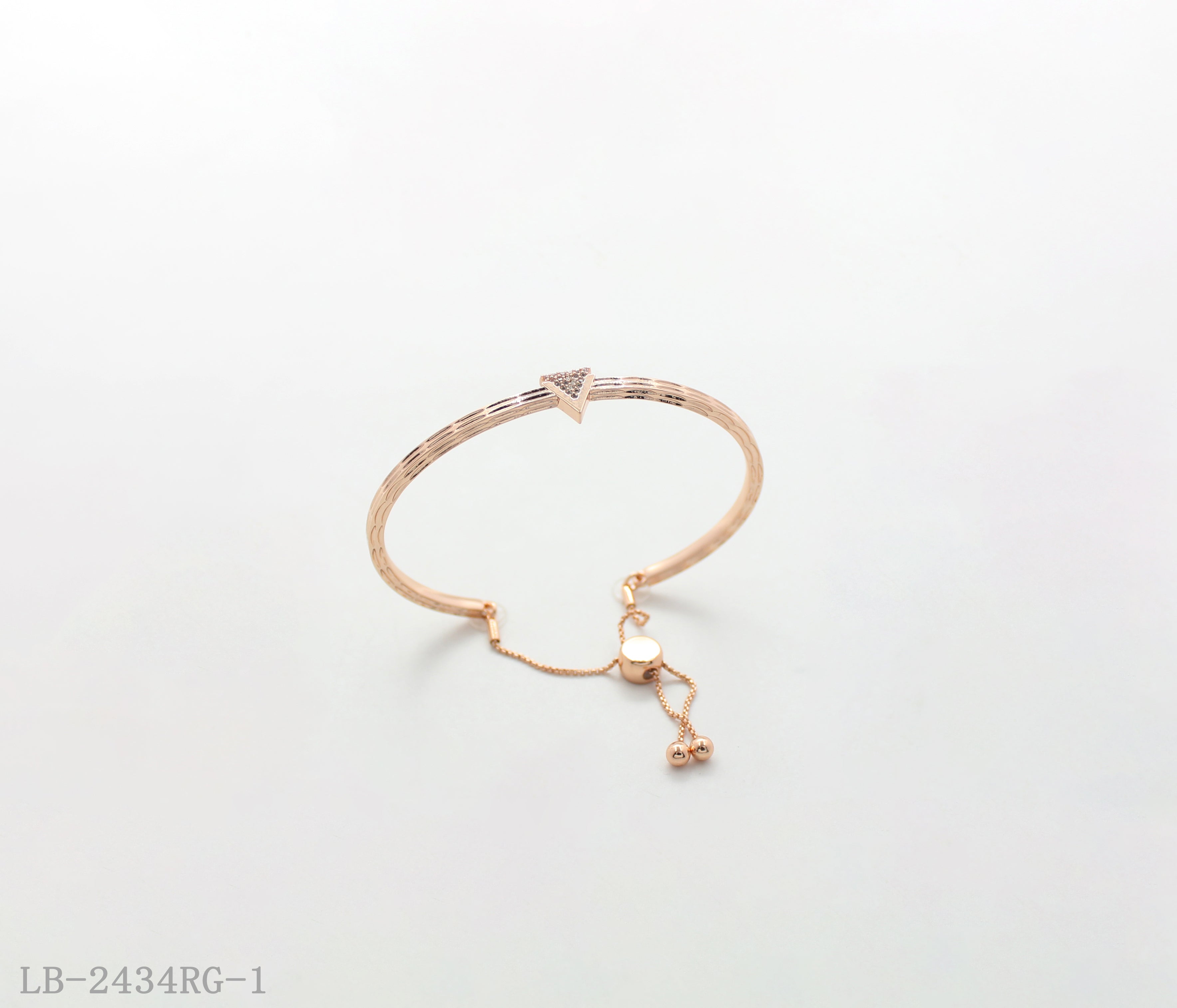 Copper + Zircon Bracelet for Women | Imitation Rose Gold Plated OEM ODM Wholesale Fashion Jewelry