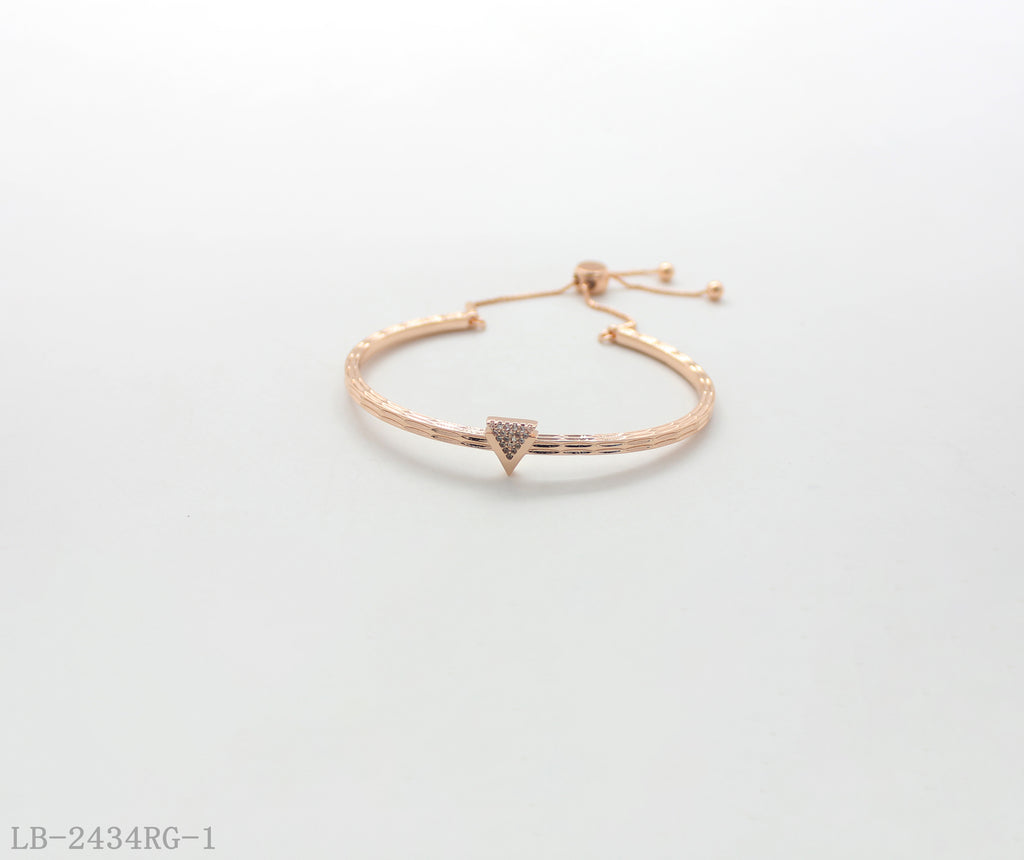 Copper + Zircon Bracelet for Women | Imitation Rose Gold Plated OEM ODM Wholesale Fashion Jewelry