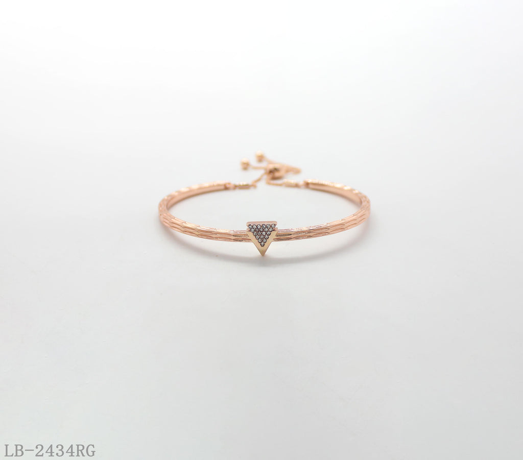 Copper + Glass Gemstone Bracelet for Women | Imitation Rose Gold Plated OEM ODM Wholesale Fashion Jewelry