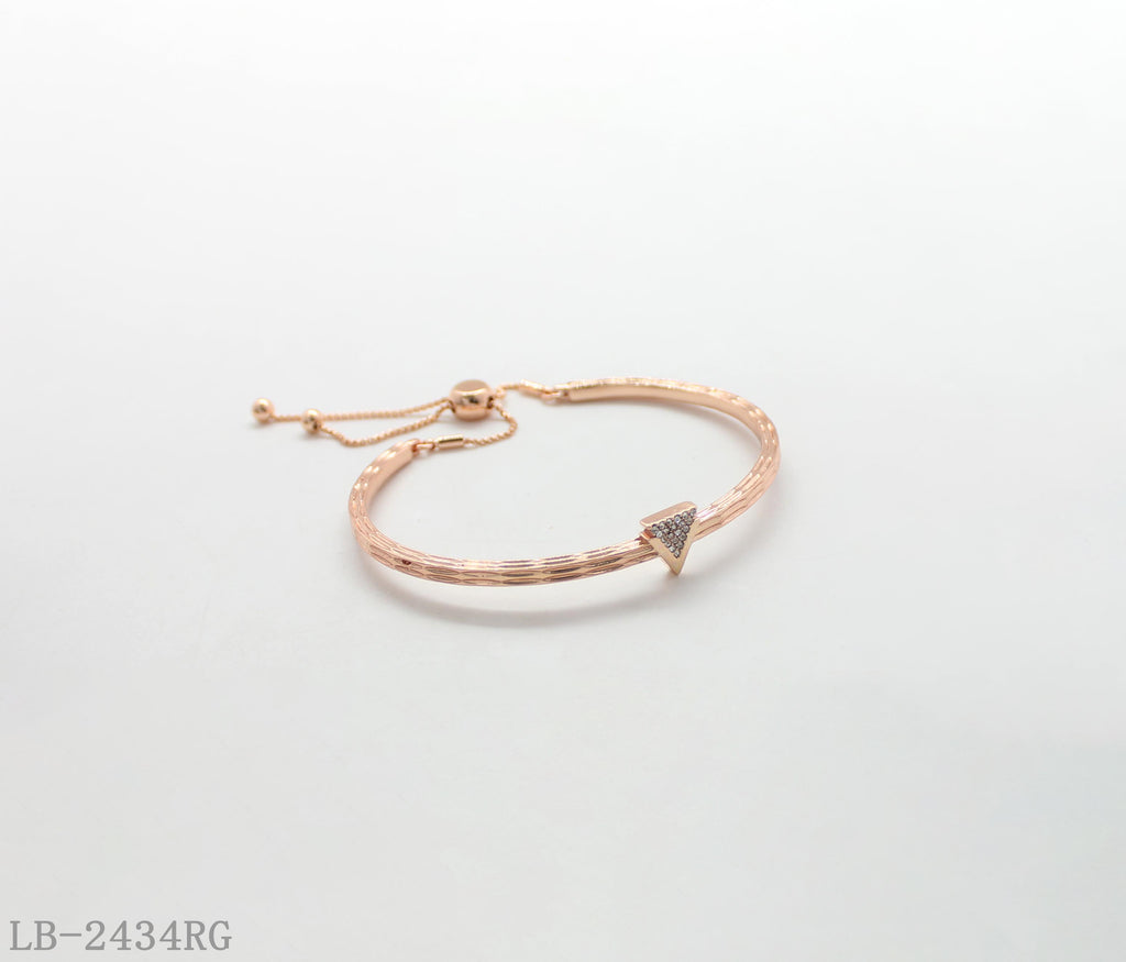 Copper + Glass Gemstone Bracelet for Women | Imitation Rose Gold Plated OEM ODM Wholesale Fashion Jewelry