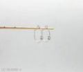 Delicate Knot Decor Thin Click Hoop Earrings | Solid Copper Base Imitation Rhodium Silver Plated Minimalist Small Loop Women Ear Hoops Factory Wholesale