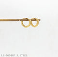 Irregular Crater Meteor Hammer Click Hoop Earrings | Solid Stainless Steel Vacuum Ion Gold Plated Organic Concave Grain Vintage Tiny Women Ear Hoops Factory Wholesale