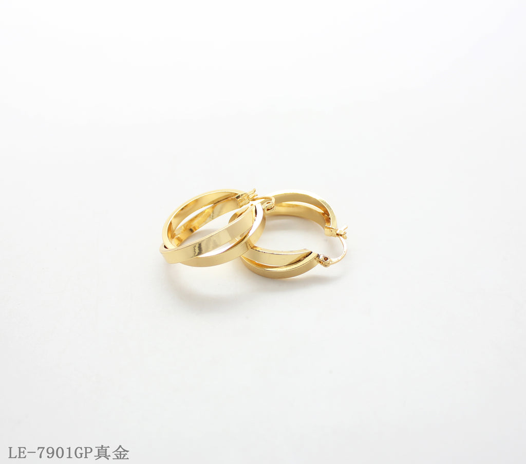Copper Stainless Steel Needle Earrings with 1–2 mils Real Gold Plating for Women | OEM ODM Wholesale Fashion Jewelry Manufacturer