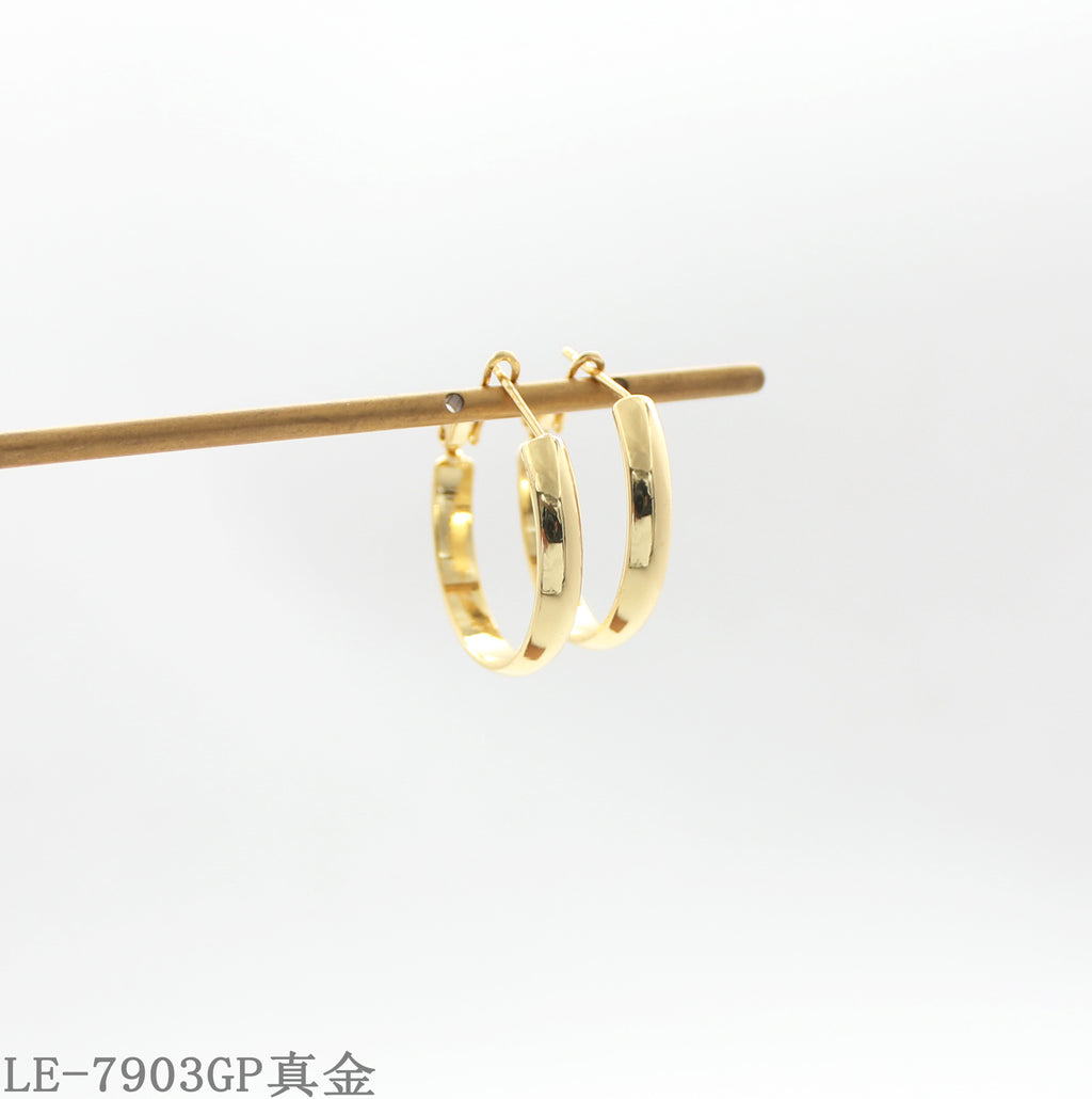 Copper Steel Needle Mini Hoop Earrings with 1–2 mils Real Gold Plating for Women | OEM ODM Wholesale Fashion Jewelry Manufacturer