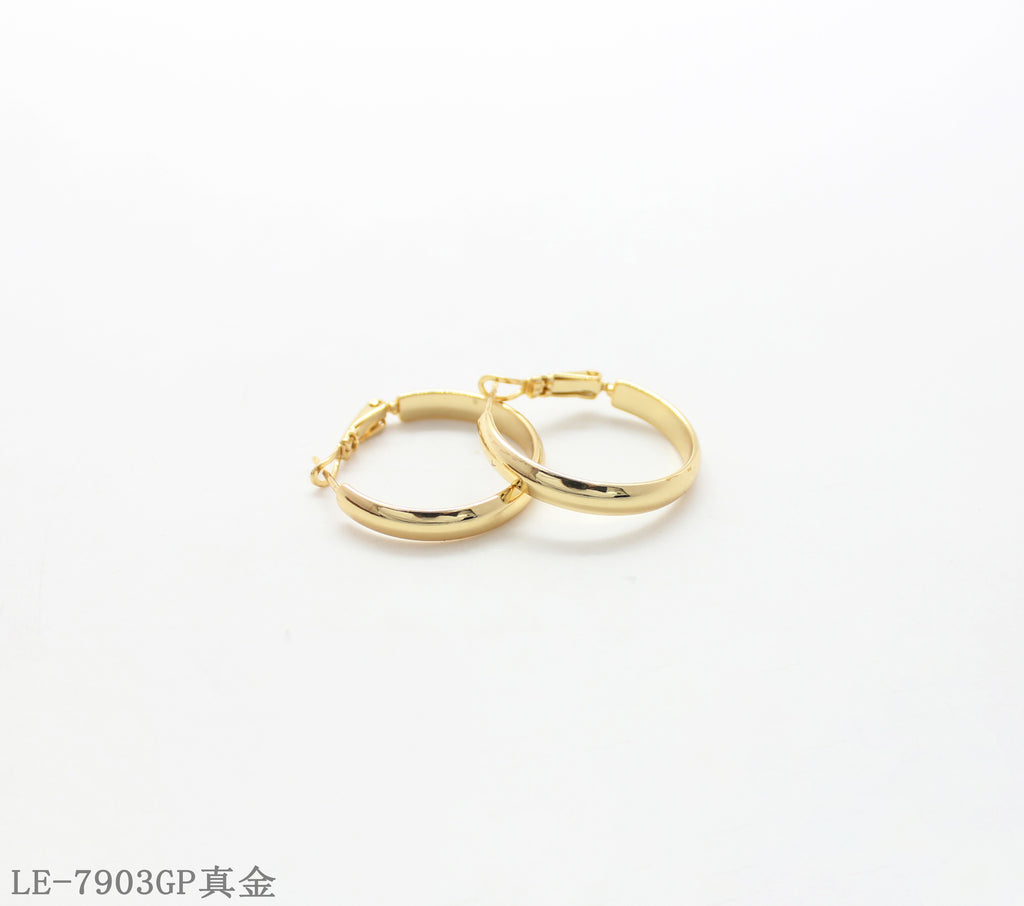 Copper Steel Needle Mini Hoop Earrings with 1–2 mils Real Gold Plating for Women | OEM ODM Wholesale Fashion Jewelry Manufacturer