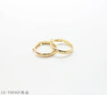 Copper Steel Needle Mini Hoop Earrings with 1–2 mils Real Gold Plating for Women | OEM ODM Wholesale Fashion Jewelry Manufacturer