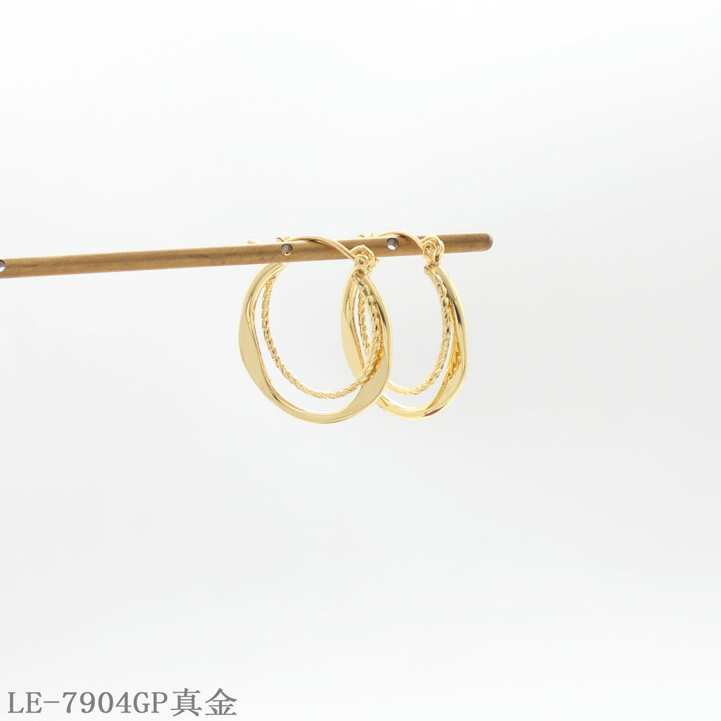 Copper Steel Needle Mini Hoop Earrings with 1–2 mils Real Gold Plating for Women | OEM ODM Wholesale Fashion Jewelry Manufacturer