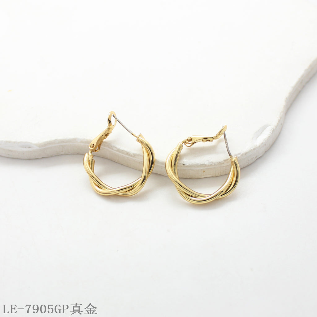 Copper Steel Needle Mini Hoop Earrings with 1–2 mils Real Gold Plating for Women | OEM ODM Wholesale Fashion Jewelry Manufacturer