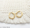 Copper Steel Needle Mini Hoop Earrings with 1–2 mils Real Gold Plating for Women | OEM ODM Wholesale Fashion Jewelry Manufacturer