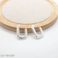 Copper 925 Silver Needle Minimalist U-Shape Earrings with 1–2 mils Silver Plating for Women | OEM ODM Wholesale Fashion Jewelry Manufacturer