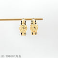 Copper 925 Silver Needle Cylinder Barrel Stud Earrings with 1–2 mils Real Gold Plating for Women | OEM ODM Wholesale Fashion Jewelry Manufacturer