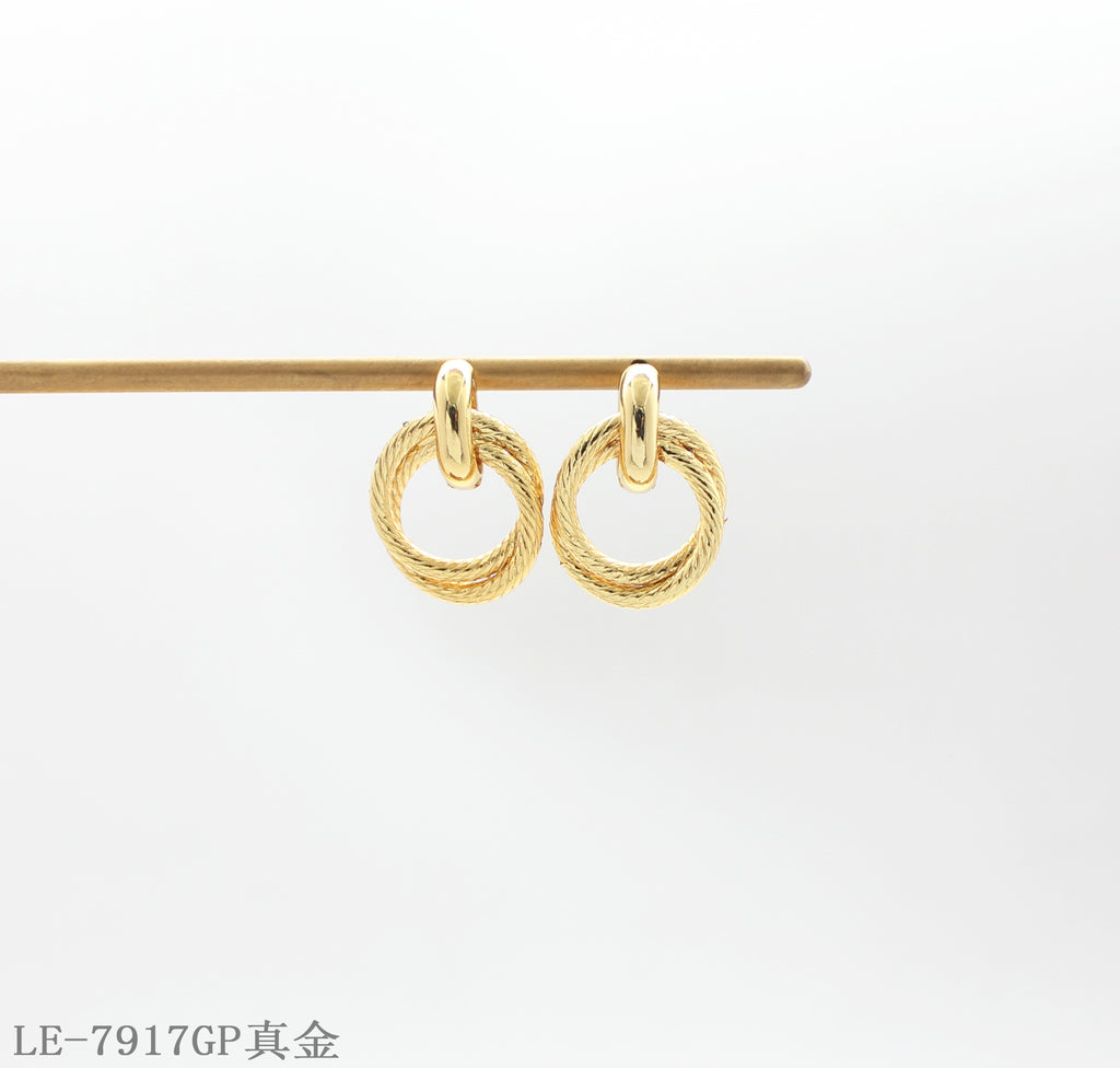 Copper 925 Silver Needle Mini Open Circle Stud Earrings with 1–2 mils Real Gold Plating for Women | OEM ODM Wholesale Fashion Jewelry Manufacturer