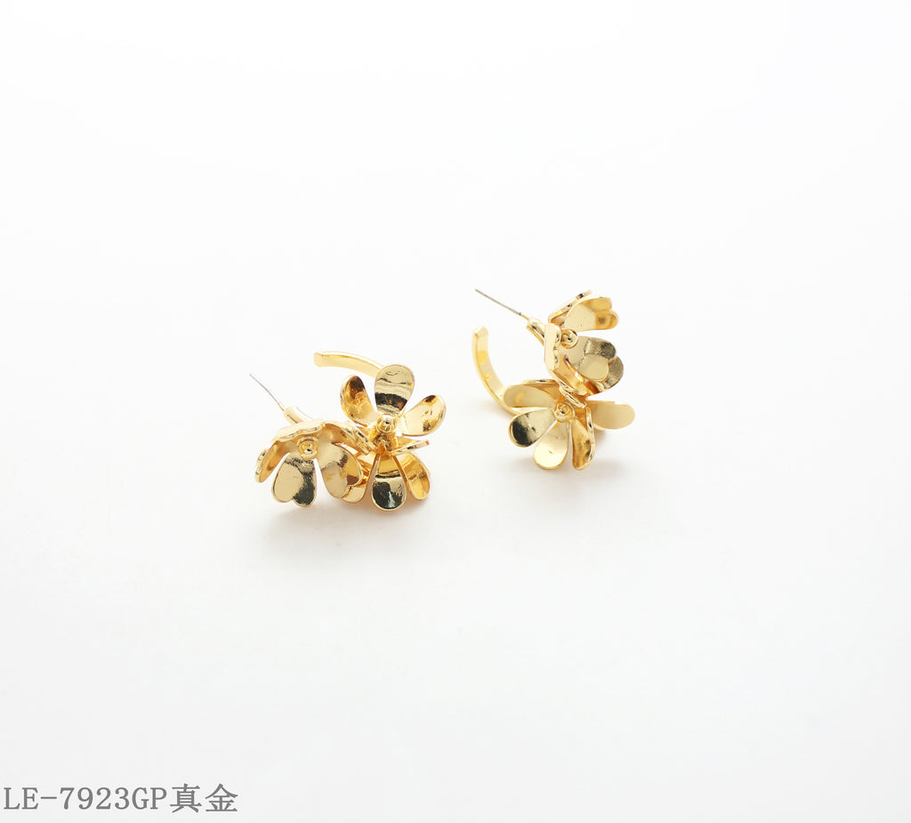 Copper 925 Silver Needle 3D Bow Knot Stud Earrings with 1–2 mils Real Gold Plating for Women | OEM ODM Wholesale Fashion Jewelry Manufacturer