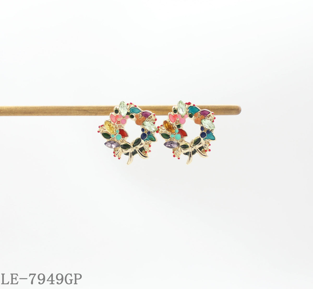 Glass Stone Earrings