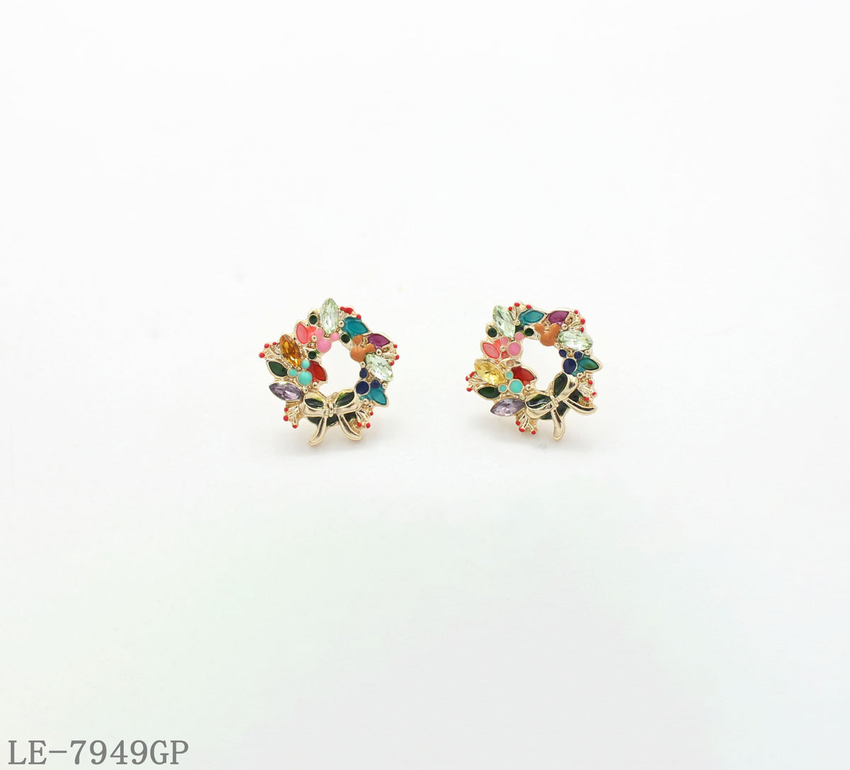 Glass Stone Earrings