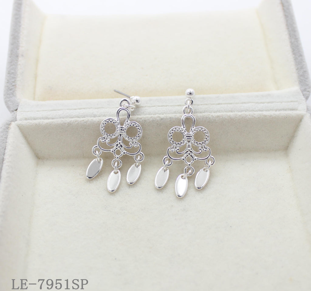Silver-Tone Metal Earrings