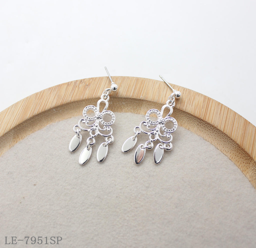 Silver-Tone Metal Earrings