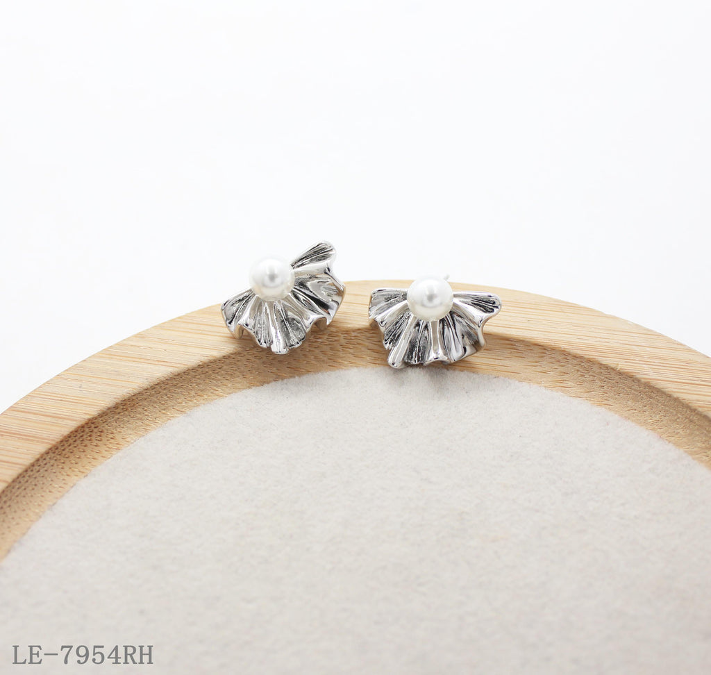 Acrylic Pearl Earrings
